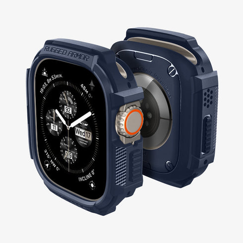 ACS05456 - Apple Watch Series (Apple Watch (49mm)) in matte black showing the front